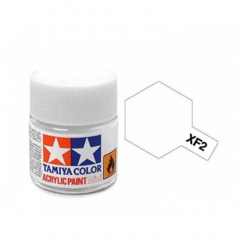 TAMIYA XF-2 WHITE - ACRYLIC PAINT MINI (FLAT) 10ML